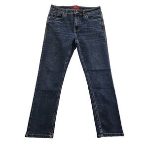Truth Substance Common Sense Jeans‎ Men 34 x 30 Dark Blue Straight Embroidered